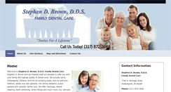 Desktop Screenshot of drbrownfamilydentistryin.com