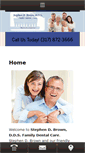 Mobile Screenshot of drbrownfamilydentistryin.com