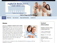Tablet Screenshot of drbrownfamilydentistryin.com